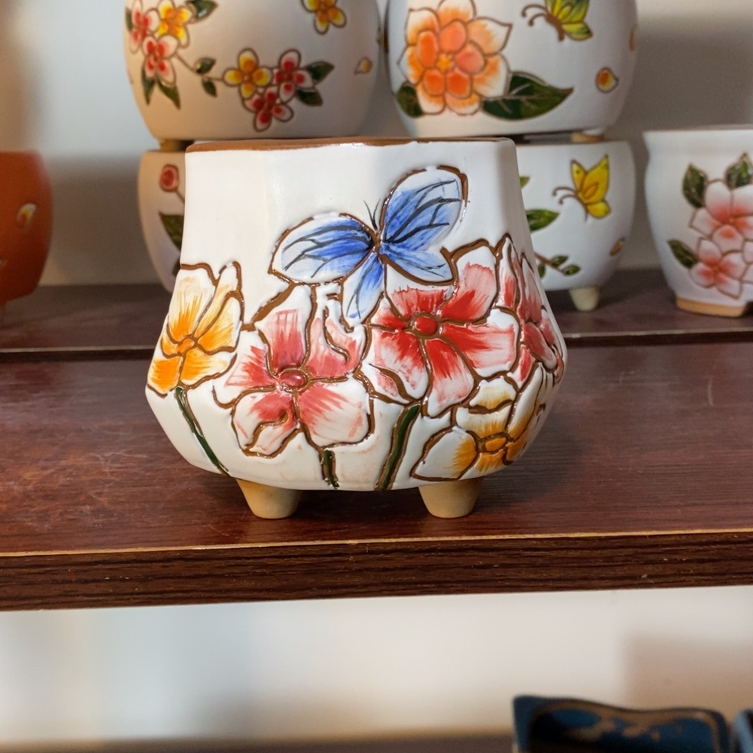 红陶韩式多肉植物花盆