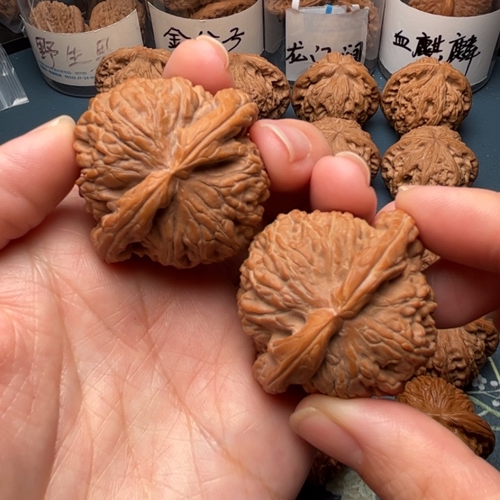 文玩核桃吊坠开播福利42闷尖白狮子