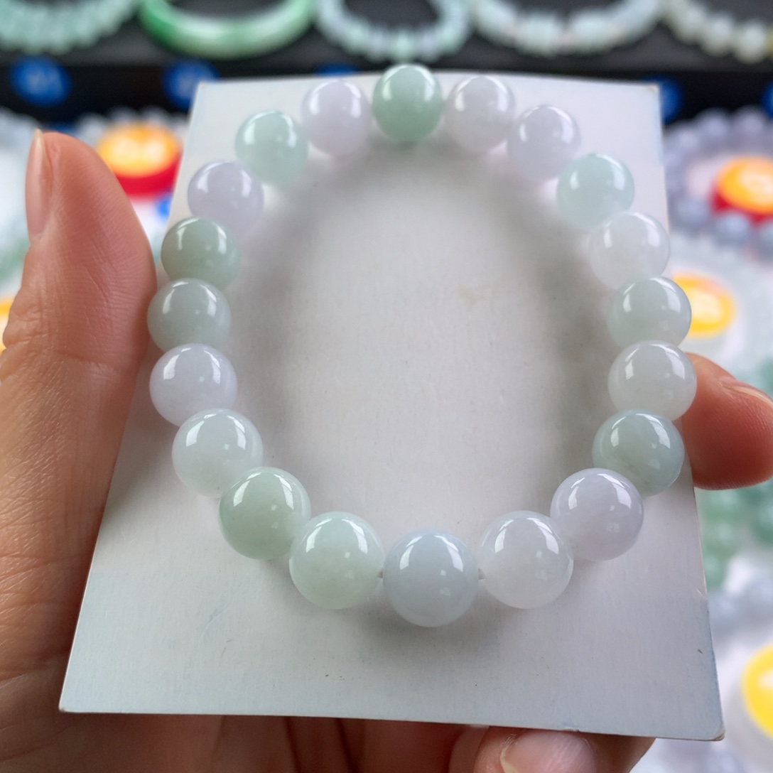 翡翠未镶嵌手链卡9.2