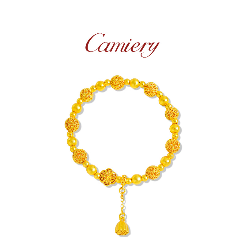 CAMIERY/卡美瑞  气质轻奢花丝球六相花手链QL