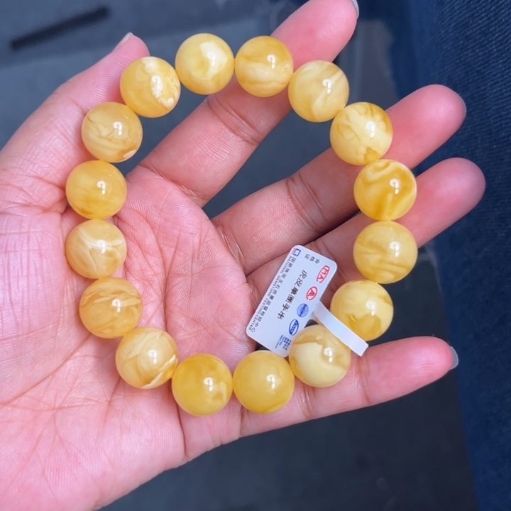 琥珀未镶嵌珠宝奇石M49号13.5+虎皮妖花