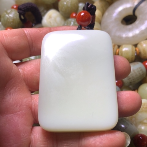 未镶嵌和田玉挂件真*.