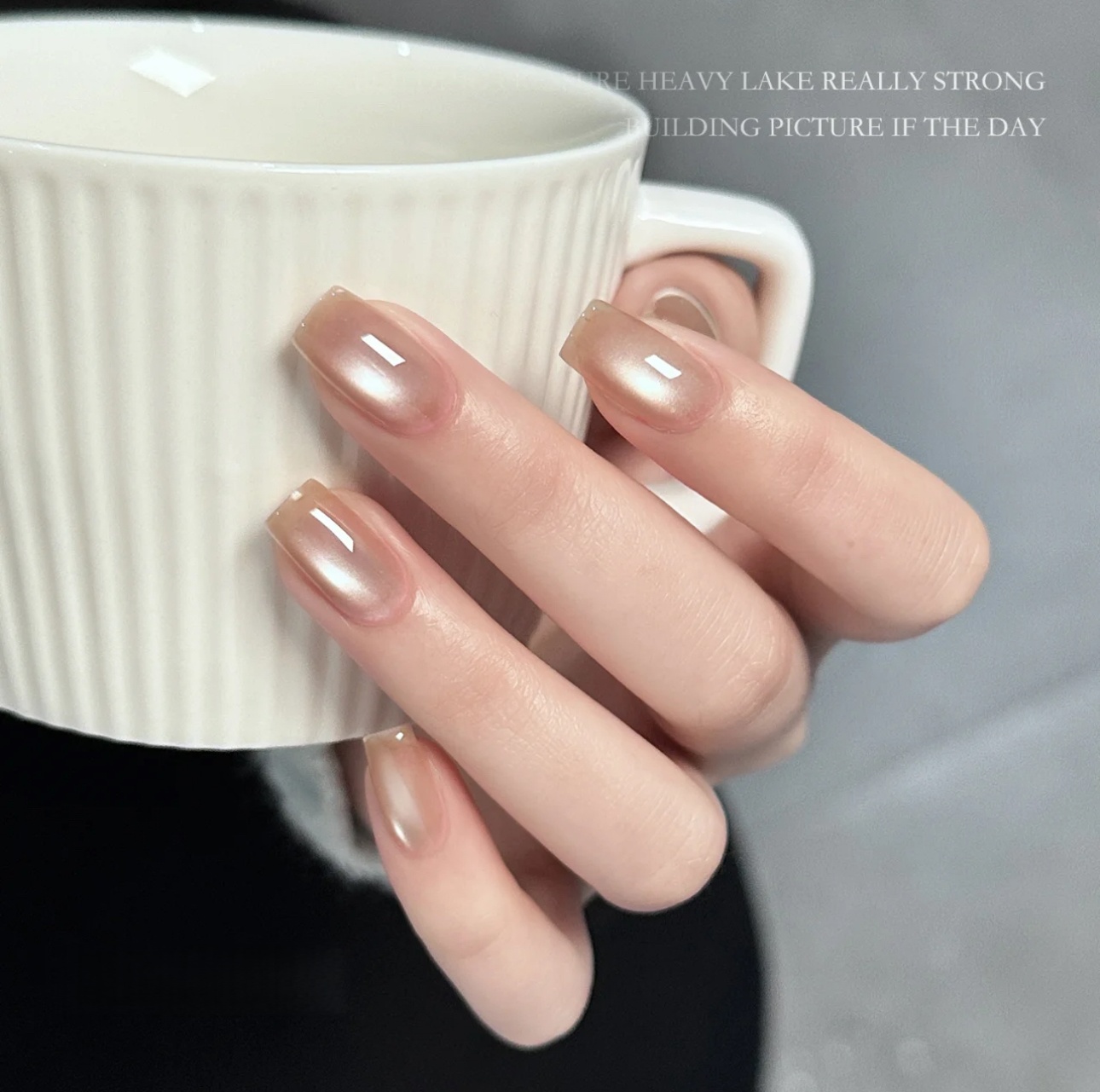 奶茶裸猫眼胶甲油胶 10ml瓶装 （不带粉色调）