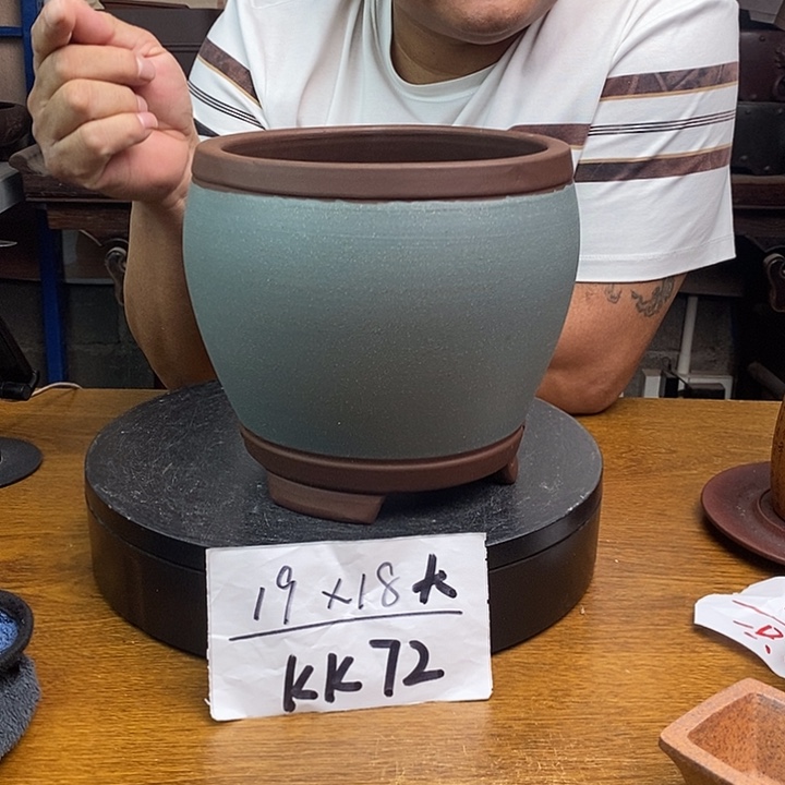 紫砂花盆货号一只KK72