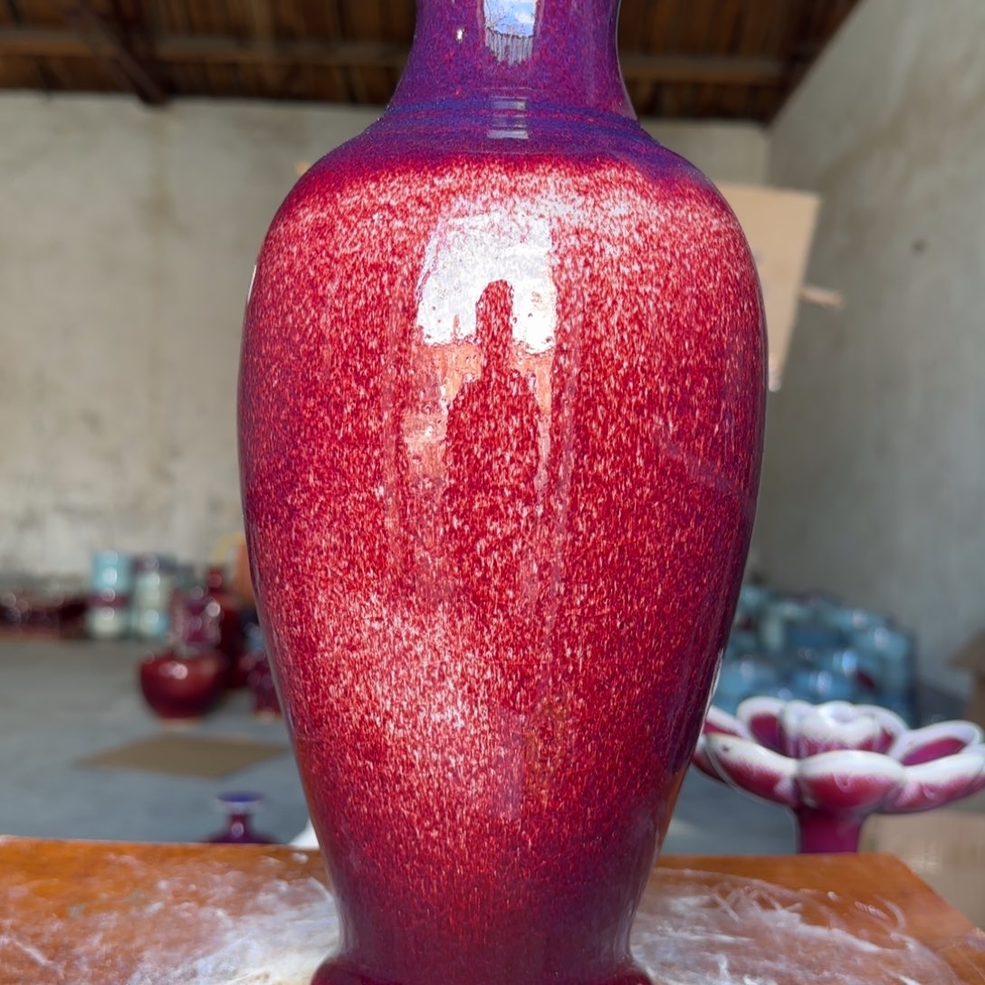 陶摆件郑家钧窑摆件微瑕