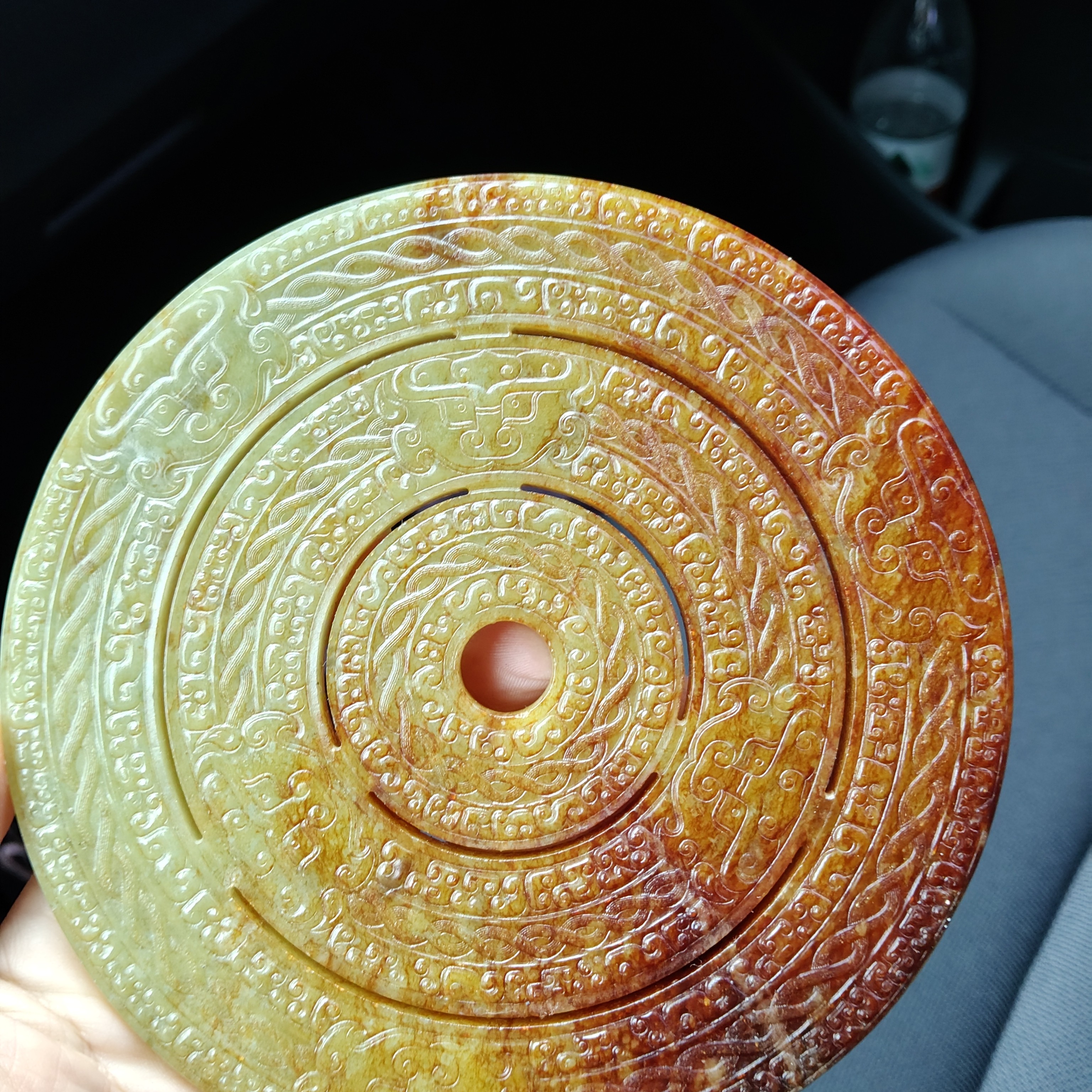 古玩玉器杂项玉石玉璧老货把件挂件收藏乳纹