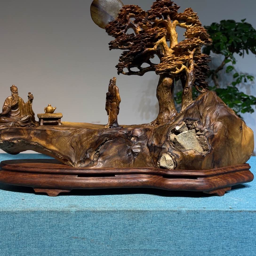 金丝楠七*七摆件工艺品