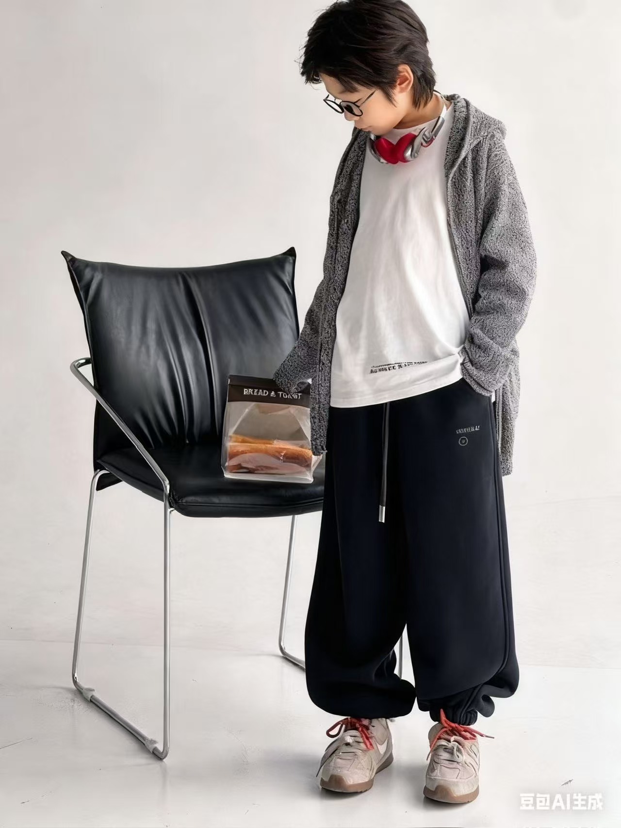 小西可 中大童加绒卫裤（120-160）