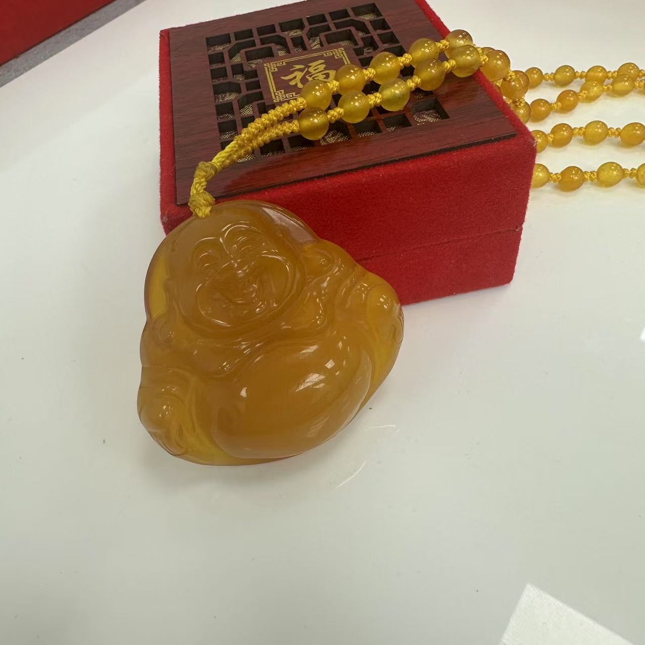 【蒂凡严选】211天然玉石精美时尚黄佛公吊坠（多样性发货发一个）