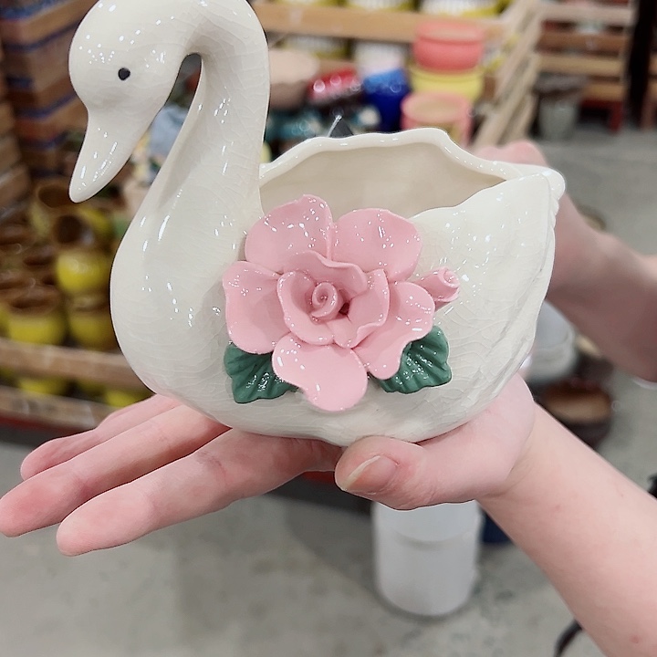 有孔.凑满10元发货多肉陶瓷花盆！