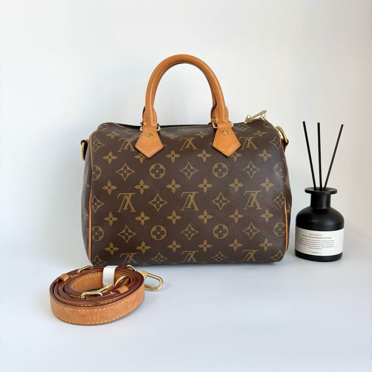 95新 LouisVuitton/路易威登  speedy25肩带款 30*21