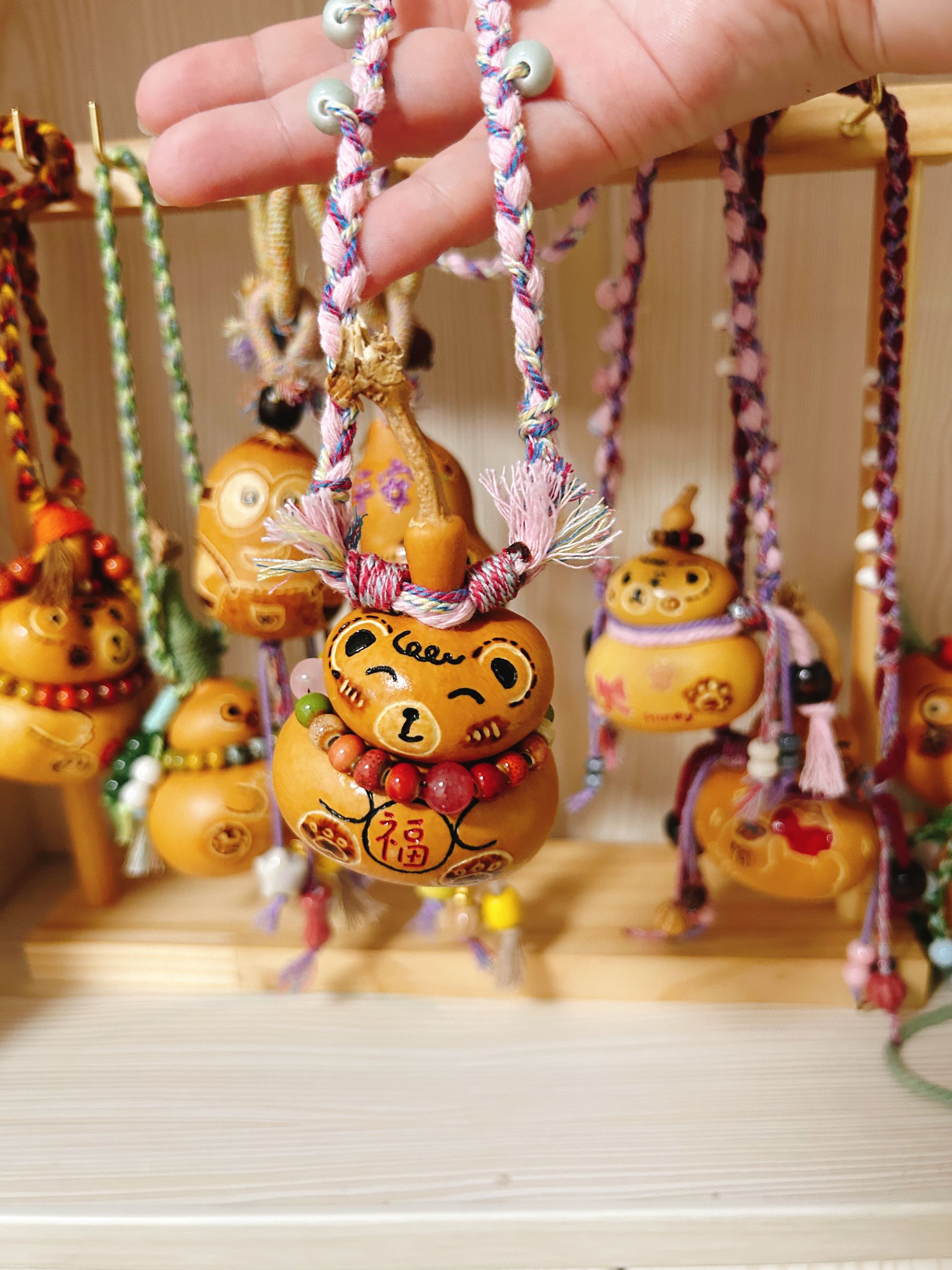 【直播间专用1】可爱葫芦手把件包挂车挂摆件纯手工djy创意饰品