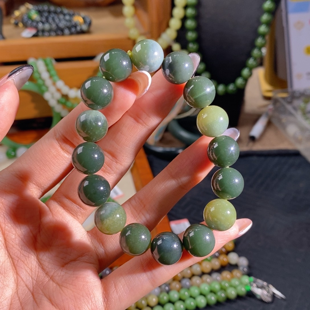 和田玉未镶嵌手链