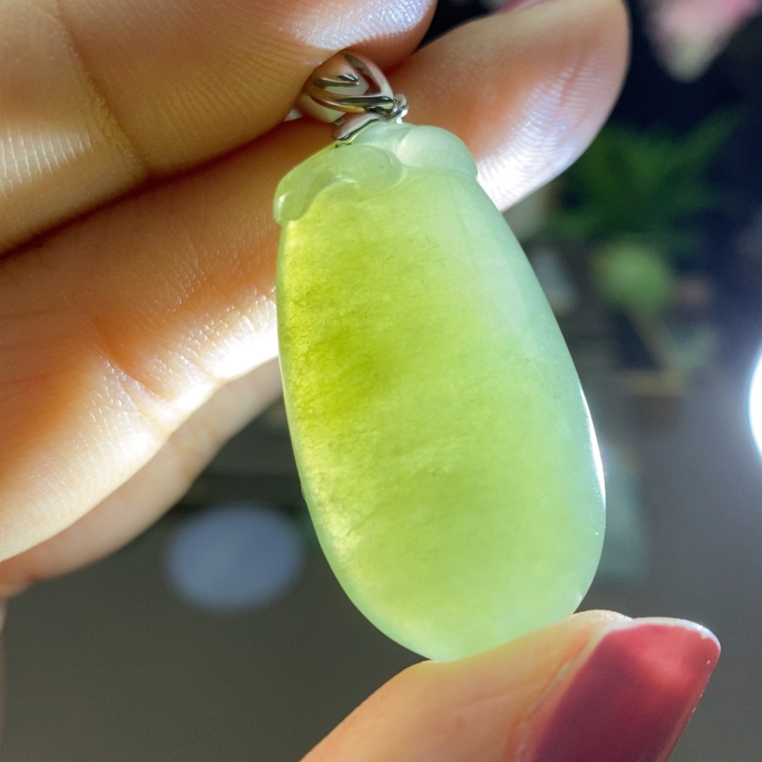 翡翠银S925镶嵌颈饰吊坠19