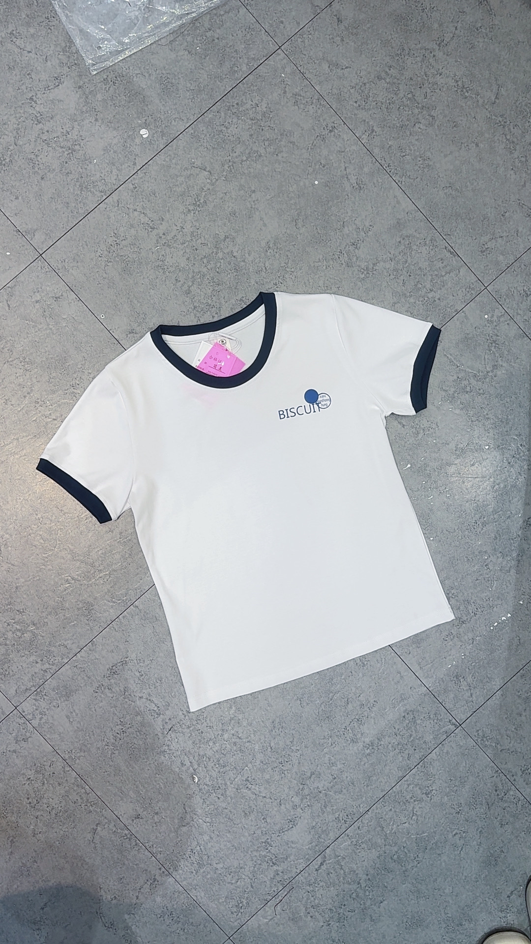 （小沐家）夏季拼色短袖T恤