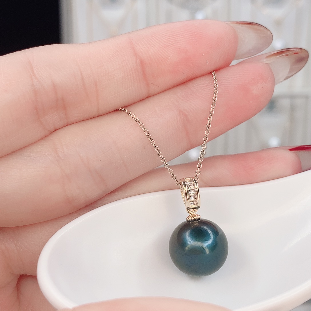 淡水珍珠吊坠(赠链)合金