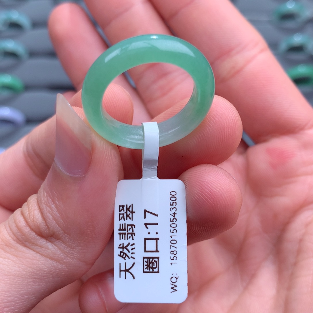 翡翠戒指未镶嵌天然