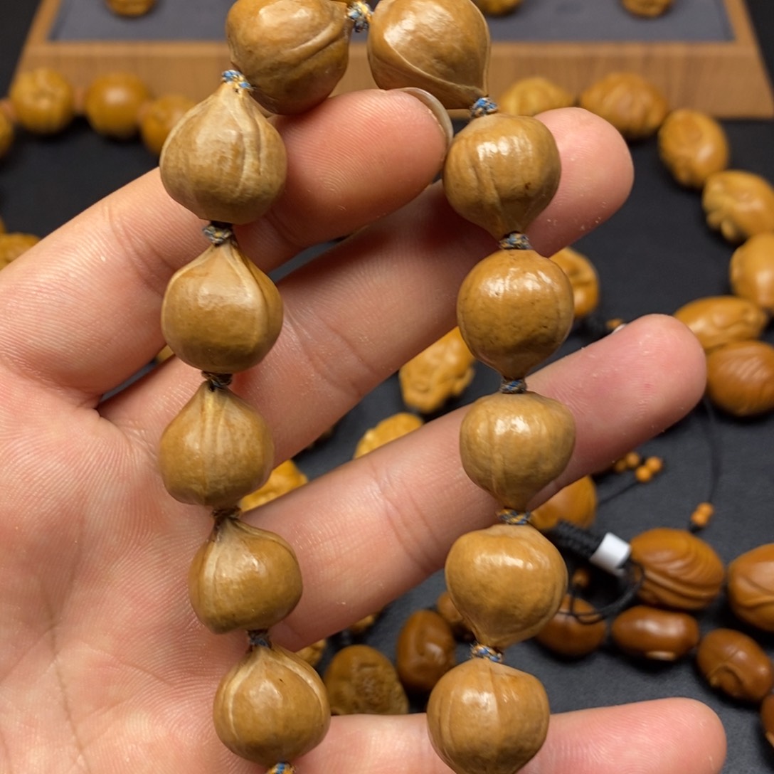 橄榄核手串/手链原皮蒜头