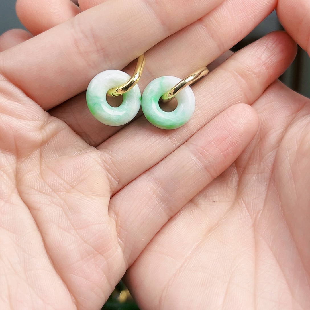 翡翠耳饰未镶嵌耳饰