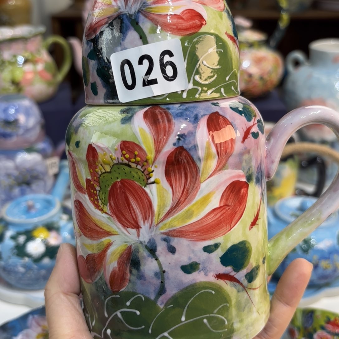 景德镇手绘高温釉下彩陶瓷茶具