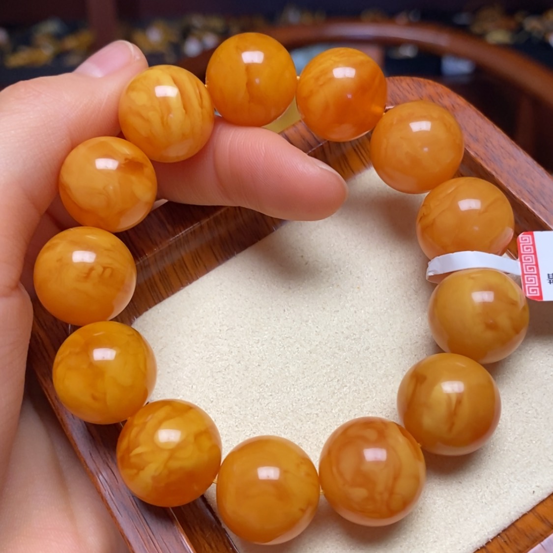 【闪购商品】蜜蜡手链未镶嵌手串