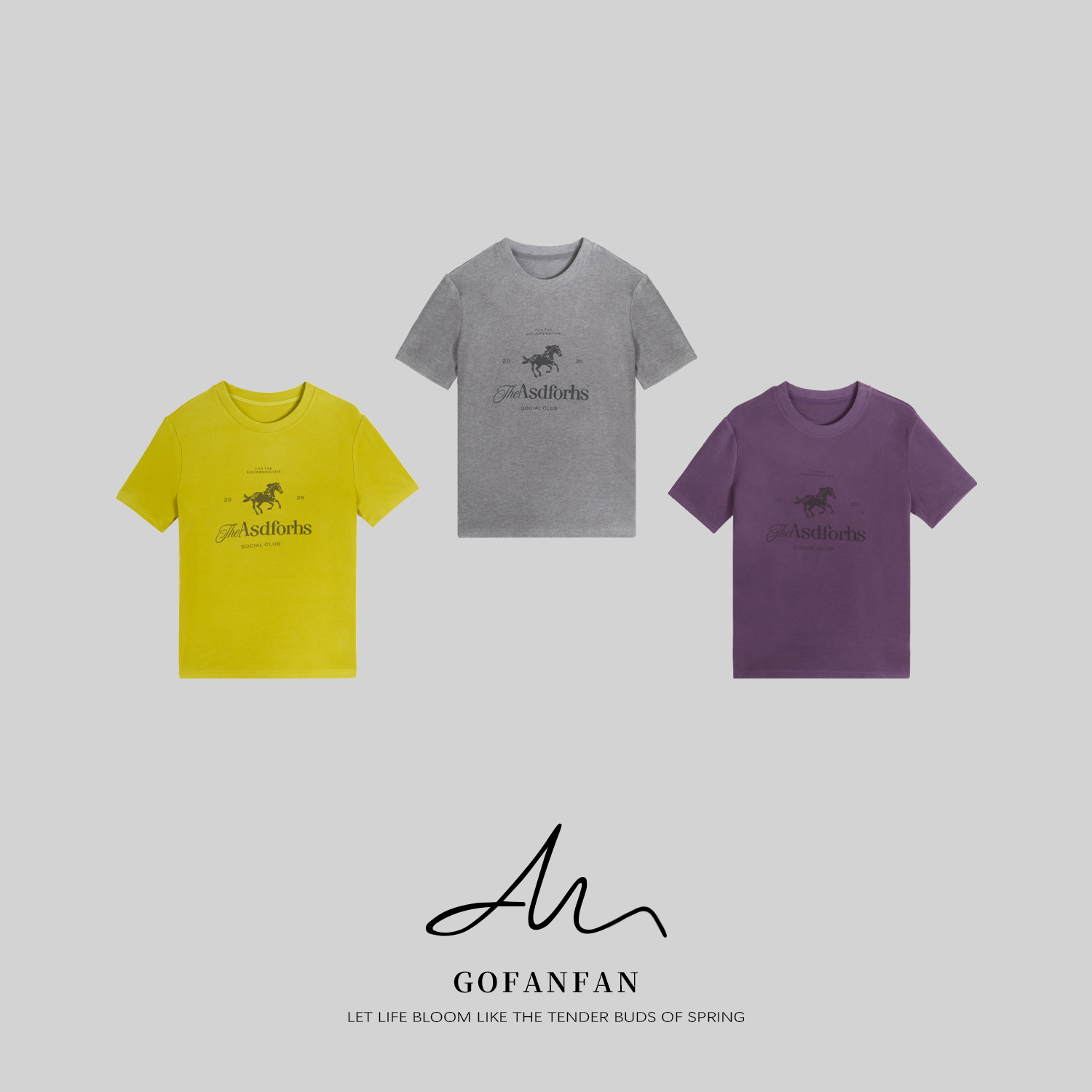 GFF STUDIO“马年T”极简马年2026时髦高级感短袖T恤