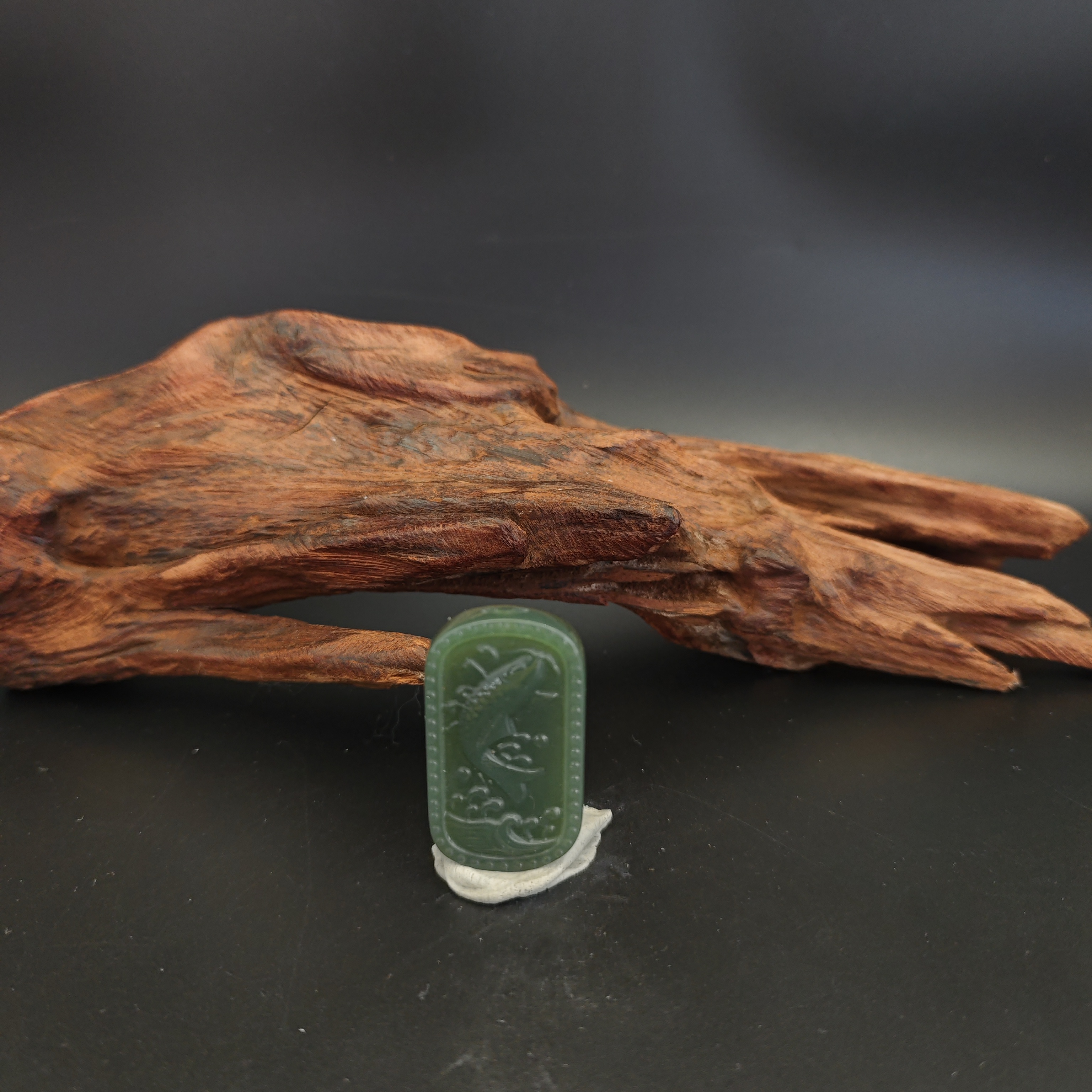 Q和田玉锦鲤吊坠1202