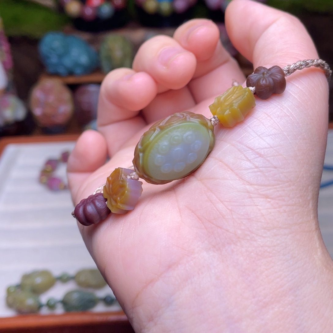 玛瑙/玉髓珠宝半成品未镶嵌盐源玛瑙