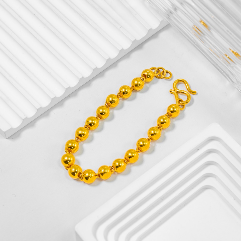 足银手链 光珠手链k6