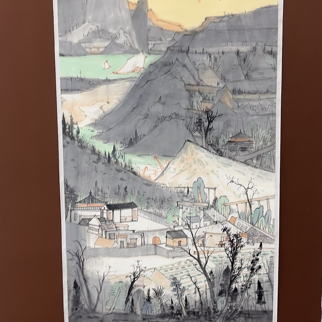 书法辛子绪老师山水