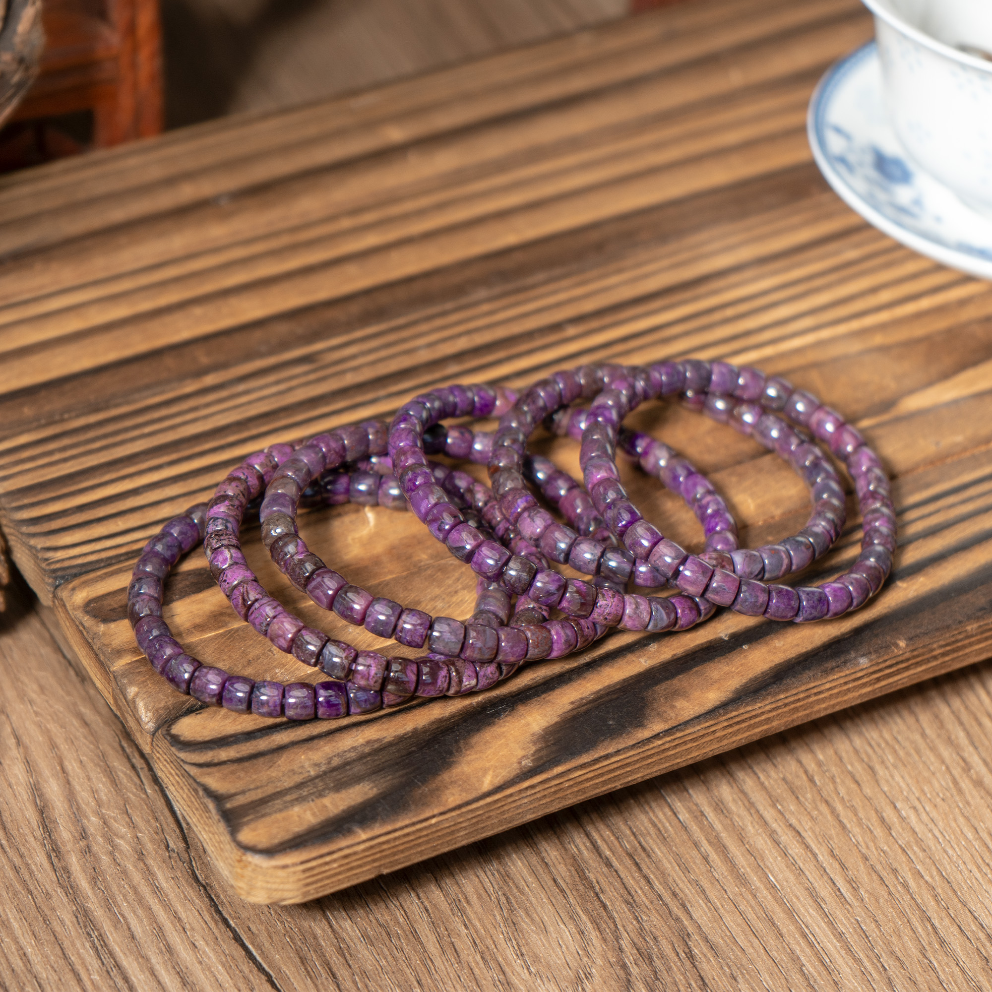 世间臻宝-桃红舒俱来直切手串/多样性发/发一/P3062