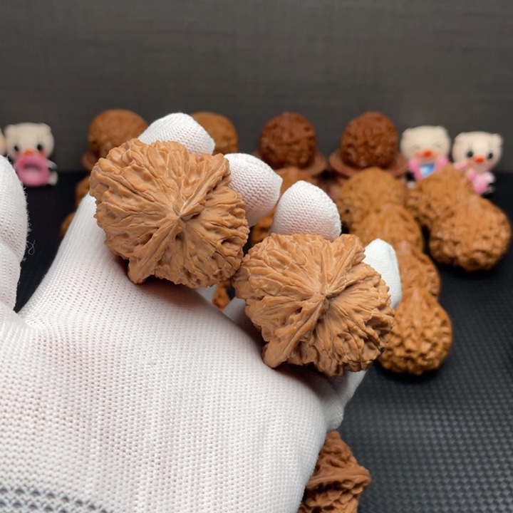 文玩核桃把件白狮子41