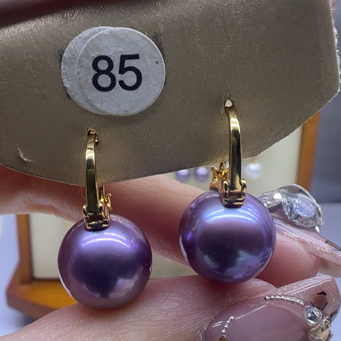 耳饰淡水珍珠银S925镶嵌