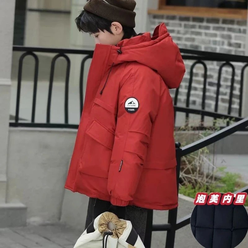 【抗寒-20℃加厚棉衣一件过冬】冲锋衣超有质感！ 男童女童加厚亲子装