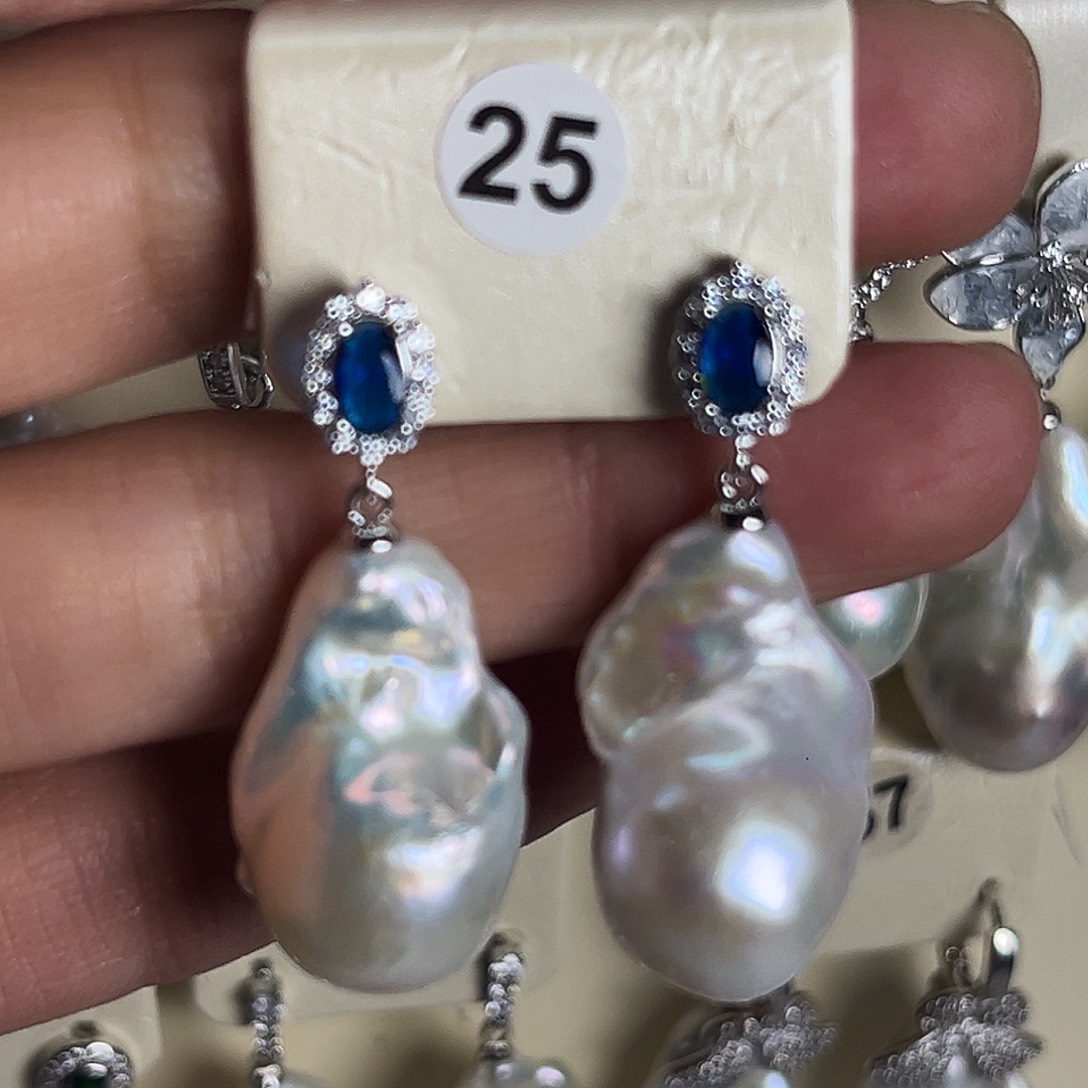 *****未镶嵌淡水珍珠耳饰