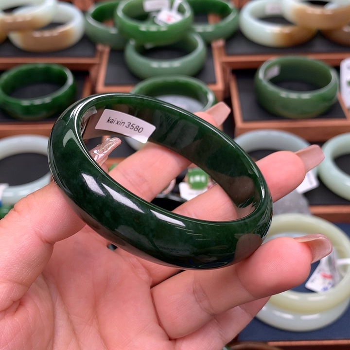 和田玉（碧玉）6061圈口未镶嵌