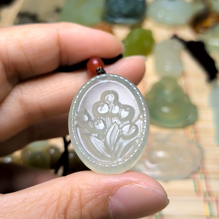 岫玉未镶嵌吊坠(不含链)3**C
