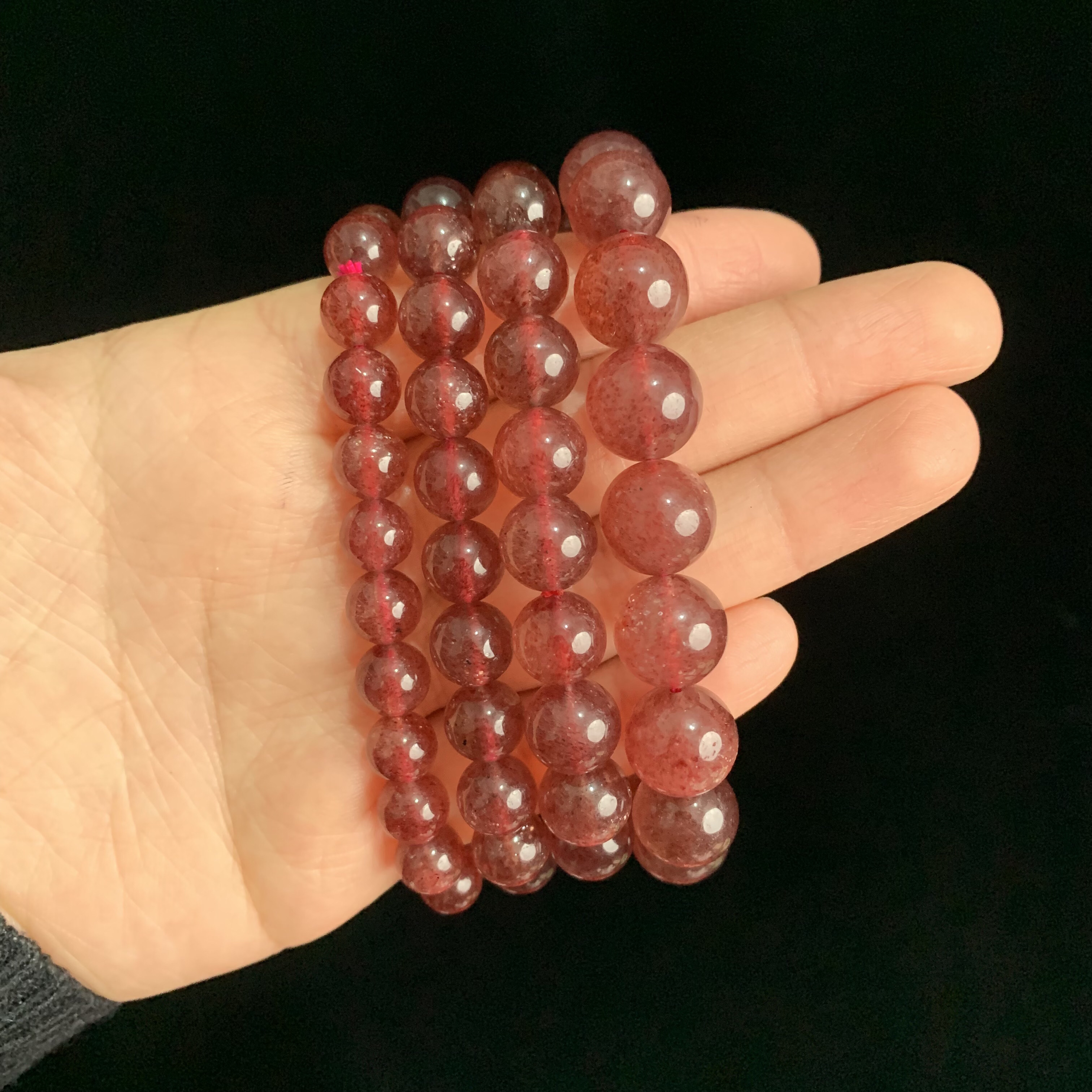 满金沙草莓晶手串P1002多样性发其一