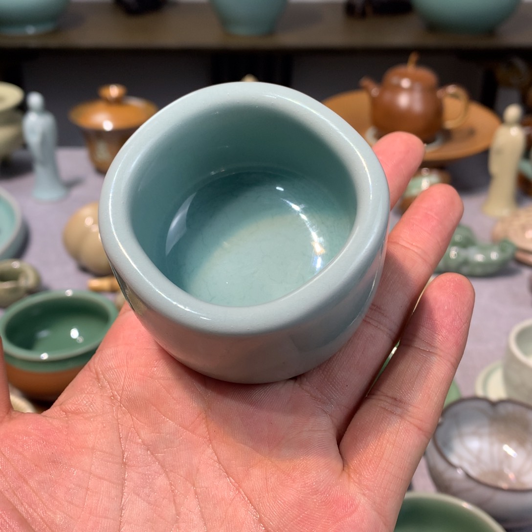 流****事龙泉青瓷手工粉青
