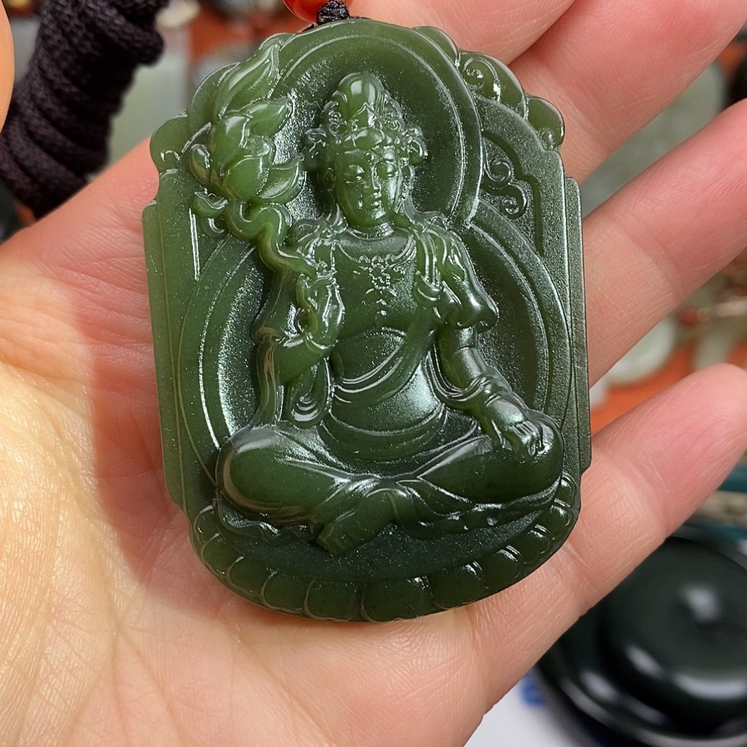 和田玉未镶嵌挂件