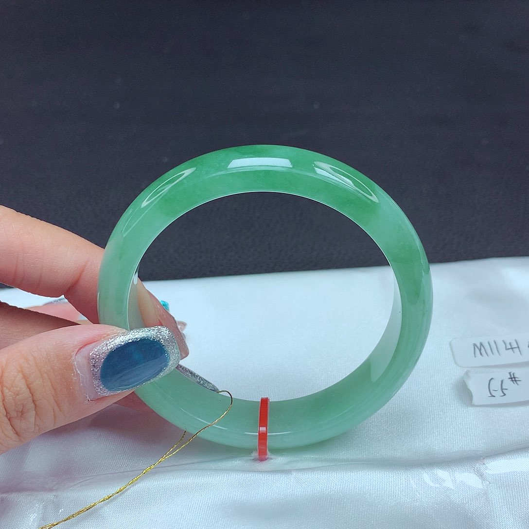 未镶嵌手镯翡翠55圈107