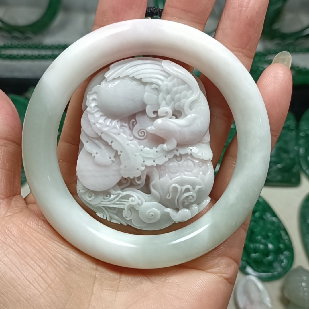 独山玉挂件，手镯58未镶嵌