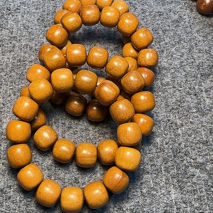 桃木全陈化老料把件串发一