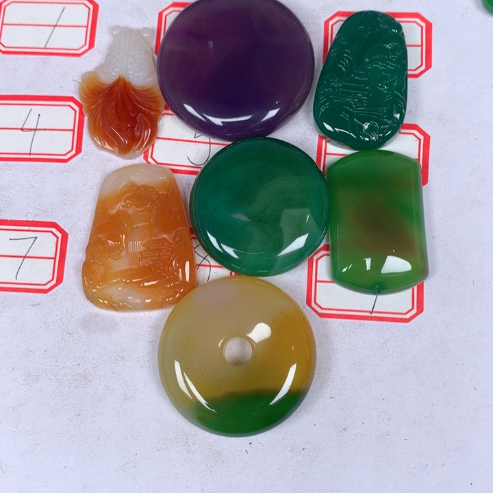 玛瑙/玉髓颈饰未镶嵌玫**语