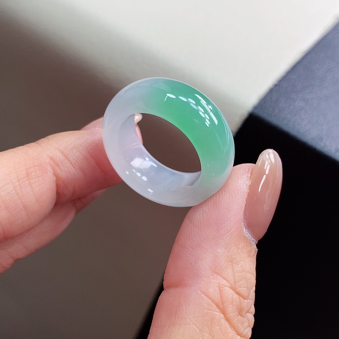 未镶嵌戒指翡翠16-17号