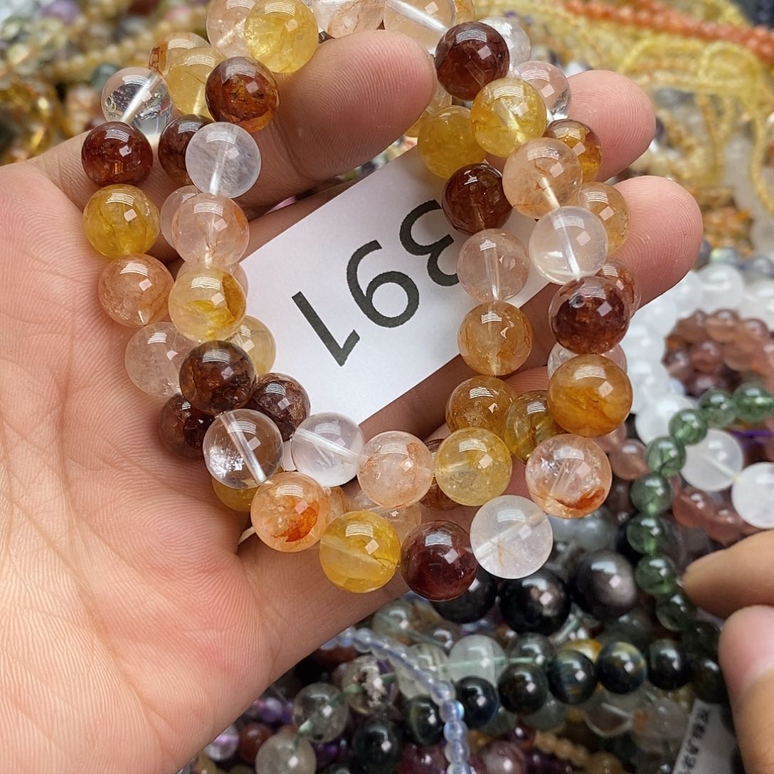 水晶手链未镶嵌手链多样性发一条