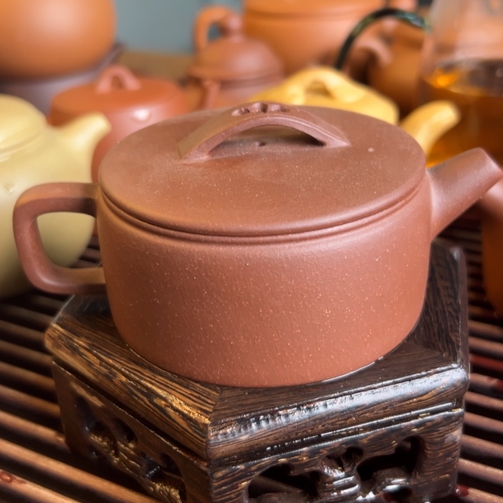 紫砂茶案紫泥汉瓦150