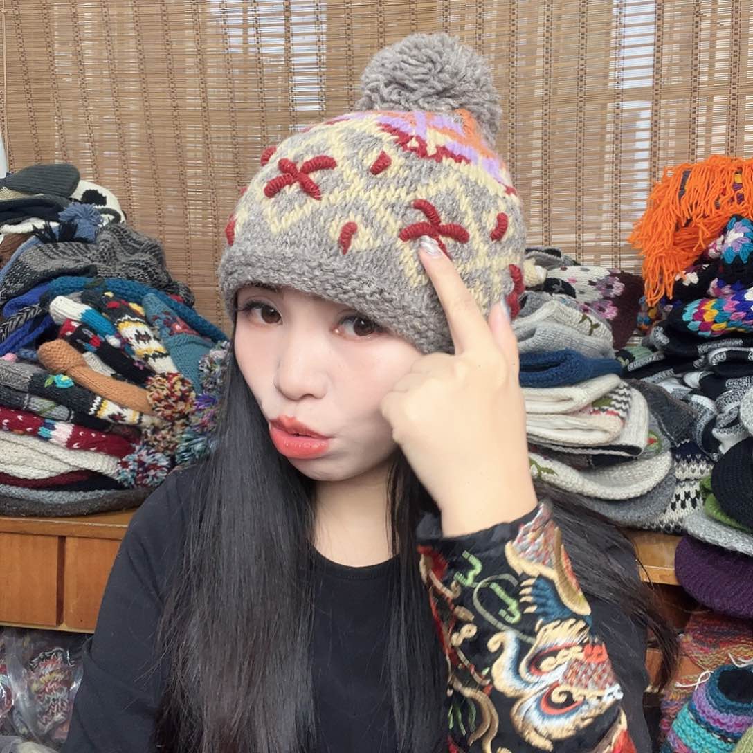 羊毛手工羊毛帽子286