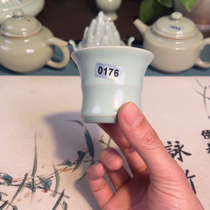 瓷杯子0176 青鸾汝瓷汝州发货