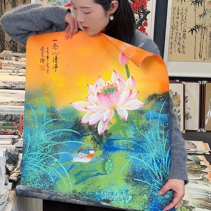 纯手绘国画作品好看